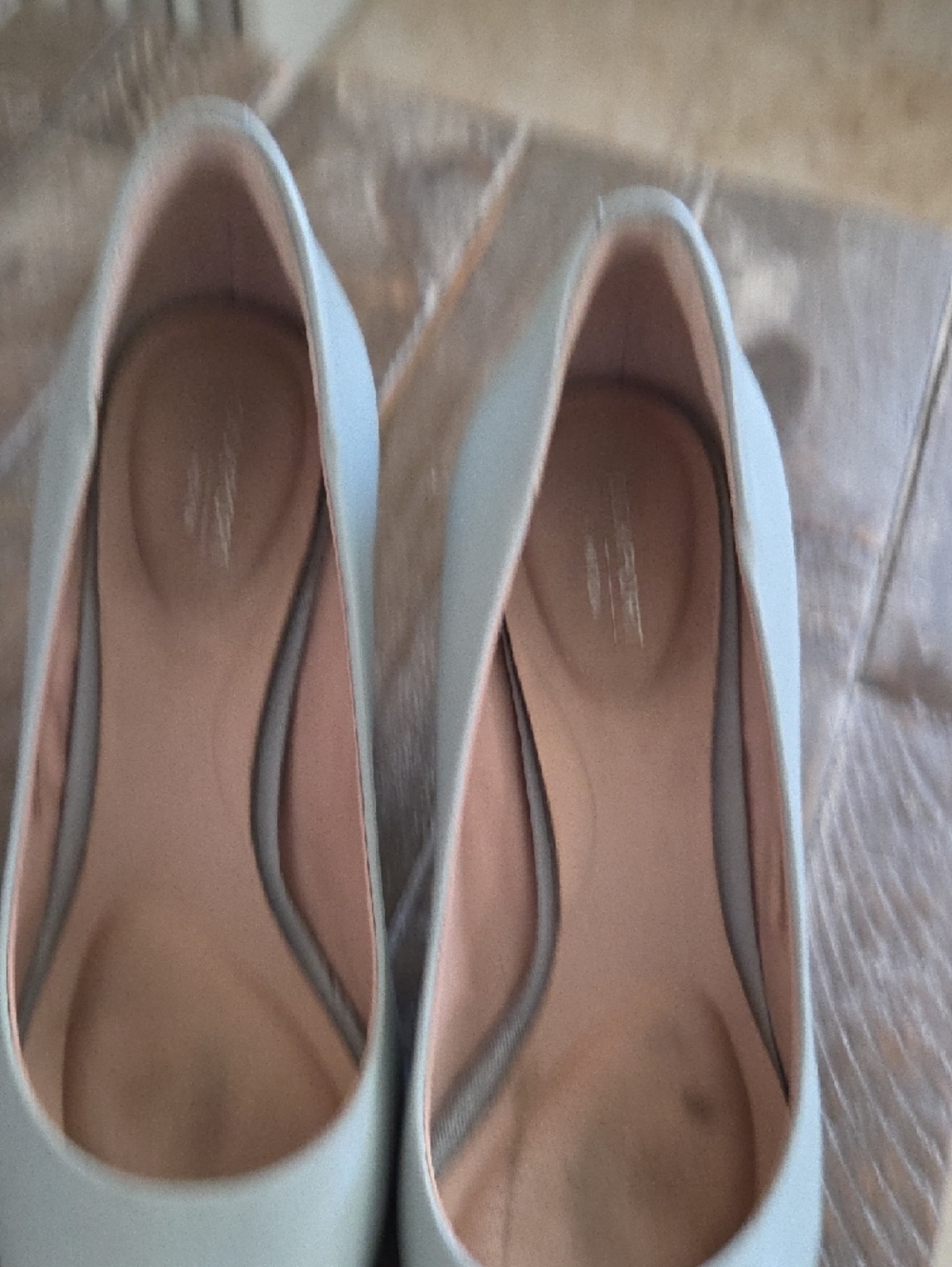 Rockport Pointed Toe Flats in Pale Blue - Picture 3 of 7